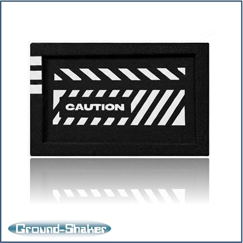 Image of 30HZ Reinforced Competition Single Ported Sub Box Sub Woofer Enclosure Speaker Box Car Audio Subwoofer Ground Shaker Box Ground-Shaker (Caution White, 10 inch)