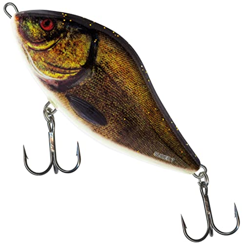 Salmo Slider Jerkbait Wobbler, Salmo Farben:Supernatural Tench, Länge/Gewicht/Laufverhalten/Tauchtiefe:7cm / 17g / schwimmend / 1.0m