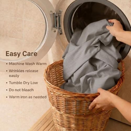 Image of Living Roots Glace Cotton 180 TC Single Bedsheet with 1 Pillow Cover |Single Size 60 x 90 Inches |Soft, Breathable & Durable |Fits Mattress up to 4 Inches |No Colour Bleeding (Grey)