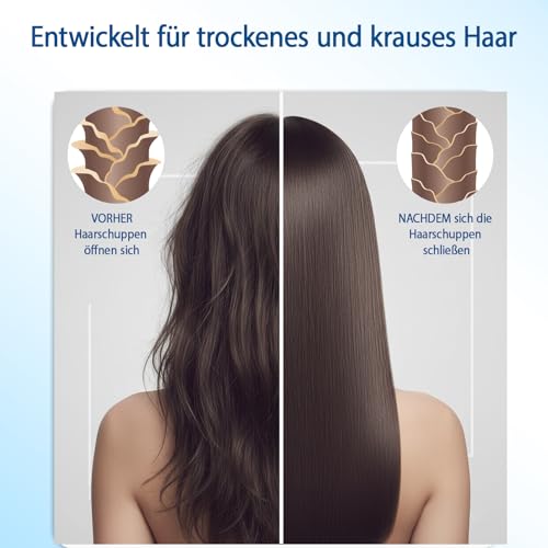 Wildschweinborsten Haarbürste, Extensions Bürste, Pneumatik Bürste und Nylonborsten, Für Haarverlängerungen Und Natürliches Haar, Ideal Für Dickes, Lockiges Oder Langes Haar