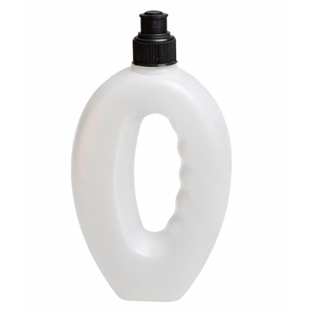 Kanta White 500Ml Handheld Workout Water Bottle Portable Outdoor Camping Running Sporting Bottles Lightweight And Easy Grip Design