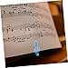 LIOOBO 10pcs Music Note Shaped Book Clips Music Note Clamps for Folder for Piano Scores and Reading Materials