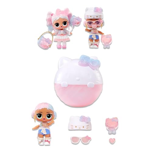 LOL Surprise Hello Kitty Doll Set for Girls - Bundle Includes LOL Surprise Mini Doll with Hello Kitty Accessories, Plus LOL Surprise Stickers, Hello Kitty Stickers, More | LOL Surprise Blind Ball - Thumbnail 3