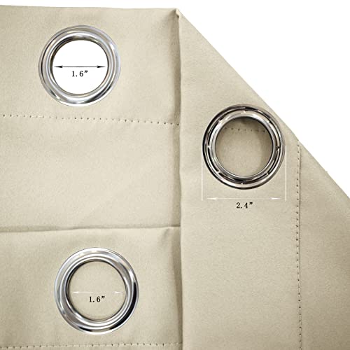 SK Studio Outdoor Vorhang Wasserdicht Outdoorvorhänge mit Ösen Oben und Unten Sonnenschutz Blickdicht Vorhang für Balkon Terrasse Veranda Pergola Gartenlaube – Bild 4