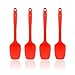Produktbild Kochblume Flexlöffel S 4er Set | Premium-Silikon | Hitzebeständig | Spülmaschinenfest | Farbe: rot