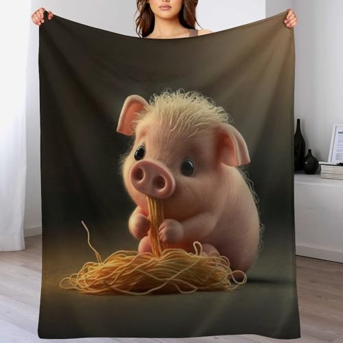 Couverture cochon mignon pour des soirées cocooning sur le canapé - 2