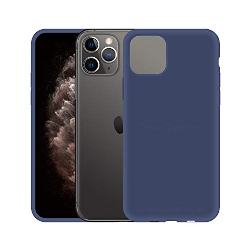 Image of Case Creation Luxurious OG Series for Apple iPhone 11 Pro Case Cover,Anti-Dirty Slim Case Frosted Matte Cute Candy TPU Raised Bezel (Splash of Color) Back Cover for iPhone 11 Pro -Navy Blue