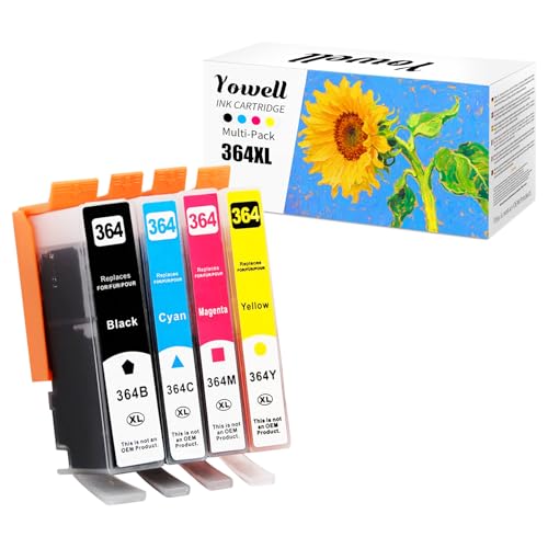Yowell 364XL Cartucce Compatibili per HP 364 364 XL per HP Photosmart 5520 5510 5520 5524 Deskjet 3520 Officejet 4622 4622, 5510 5520 5524 6520 5515 7520