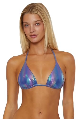 Women's Disco Fever Triangle Bikini Top, Adjustable, Swimwear Separates