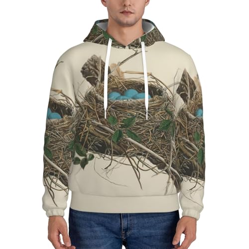 Sweat à capuche nid d'oiseaux EdWal pull homme en polyester premium à poche