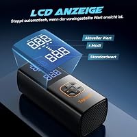 Topipop Elektrische Luftpumpe, 150 PSI, kompakt & tragbar – Ansicht 4
