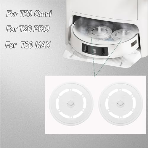 Frexusuent Mop Pad Plate Replacement Part for Ecovacs T20 Omni/ T20 PRO/ T20 MAX Robot Vacuum Cleaner, Mop Pad Board Holder Accessories Attachments – Bild 4