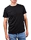 Basic Treasure 4-Pack T-Shirt Herren Schwarz 100% Baumwolle, Schwarze Tshirt Herren, T-Shirt Männer, Tshirt Herren Schwarz - XXL