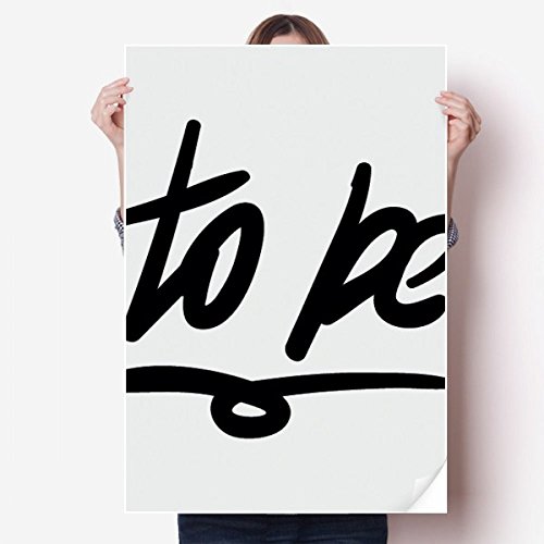 Autocollant handwrite poster citation drôle DIYthinker multicolor 80x55 cm