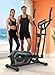 Elliptical Cross Trainer for Home, 16-Level Resistance Magnetic Elliptical Machine, Ultra-Quite Cross Trainer with LCD Monitor, Pulse Sensor for Home Gym, Weight Capacity 130KG