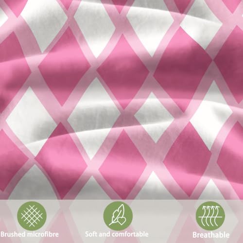 Parure de lit géométrique rose pour une chambre cocooning - 7