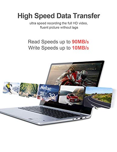 Netac Micro SD Karte 32GB 2 Packs, Mini TF Speicherkarte mit bis zu 90MB/s, UHS-1, Class 10, SDHC, FAT32, V10, A1, FHD – Bild 5