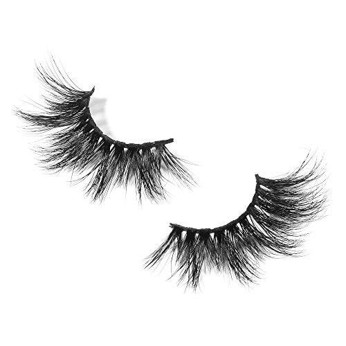 BGGME 100% 25mm Siberian Mink Fur Eyelashes Stackable & Reusable 2pairs for 1 package Luxury Case (S2002)