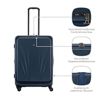 WENGER Skyon L Hartschalenkoffer 103/120 l Erweiterbar Reisekoffer Blau – Ansicht 4