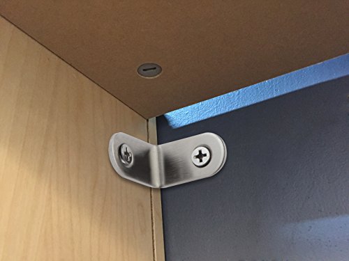 16 Packs L Bracket 30 X 30Mm Corner Braces,Ymaiss Stainless Steel Joint Right Angle Shelf Support Bracket With Screws #TOP4