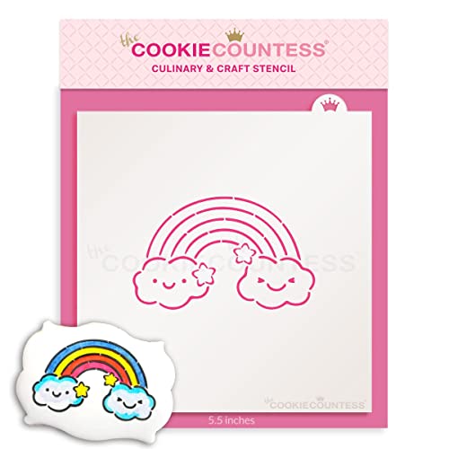 The Cookie Countess Rainbow PYO Stencil