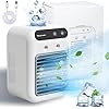 Portable AC for Car, 25W Rechargeable Portable Air Conditioners, Mini AC Unit 2 Cool Air Spray, Personal Cooling Fan with 2 Speeds, Small Room Air Conditioners for Bedroom, Office, Outdoor
