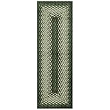 Maples Rugs Marion Bohemian Braided-Style Print Runner Rug – Made in USA –...