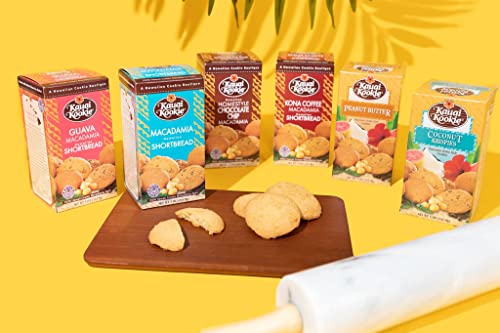 Aloha Right Now Hawaiian Cookies Variety Pack Of 6 - Kauai Kookie Cookies Bakery - Holiday Git Set - Hawaiian Snacks Cookies Food & Macadamia Nut Cookie Crunch - Ultimate Holiday Variety Gift Box Pack - Special Cookie Assortment Basket Bundle Sampler thumb #4