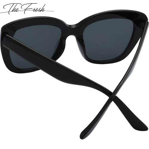 The Fresh Retro Nude Cateye Sunglasses for Women Vintage Trendy Shades4