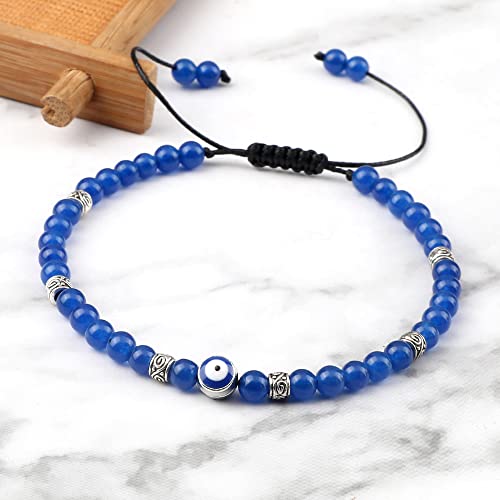 Bracelet en pierre de lave noire et onyx réglable pour sublimer vos tenues d'été