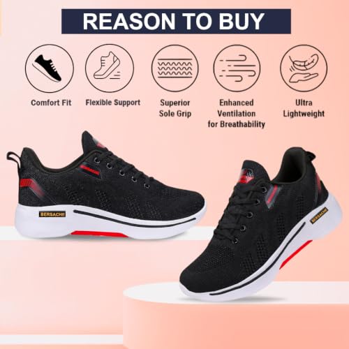 Image of BERSACHE Premium Sports,Gym, Trending, Stylish Running Shoes for Men (Blue)