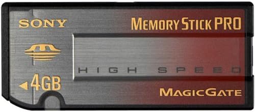 Sony 4 GB High Speed Memory Stick PRO Media (MSX-4GN) (Retail Package)