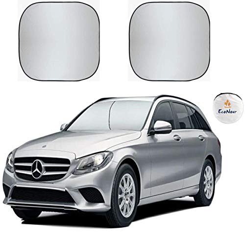 EcoNour Premium Car Windshield Sunshade with Easy Read Size Chart-Universal Fit for Car