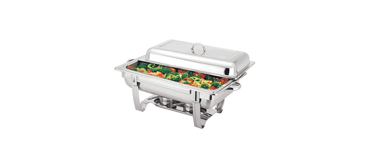 Sweet Home Chafing Dish - Calentador de alimentos de acero inoxidable, cód. CD00180LU 63 x 35 x 32 cm de altura por Varotto & Co.