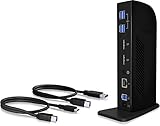 2x DisplayPort (DP v1.2) mit Auflösungen bis 4096x2160@60 Hz (2 Monitore) oder Auflösungen bis 5120x2880@60 Hz (1 Monitor) und Audio-Übertragung
