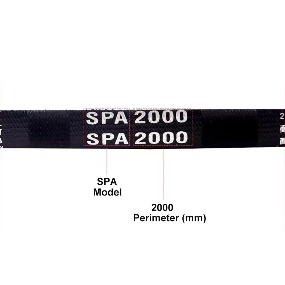 1 szt. gumowy pasek napędowy typu SPA z paskiem klinowym – wąski pas przenośnikowy o wymiarach 12,7 mm x 10 mm do różnych zastosowań(3000mm)