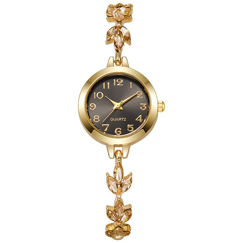Image of carl vinson Women's Bracelet Watch with Stone Work | Fashion Chain Watch with Round 24mm Dial