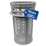VIOKS Grobsieb + Feinsieb Set Ersatz für Beko 1740800500 Whirlpоol Bauknеcht 481248058413 Schmutzfilter Sieb Filter Zweiteilig für Geschirrspüler Spülmaschine DSN DIN DUN DFN DDN GVN GSS GUN GSN