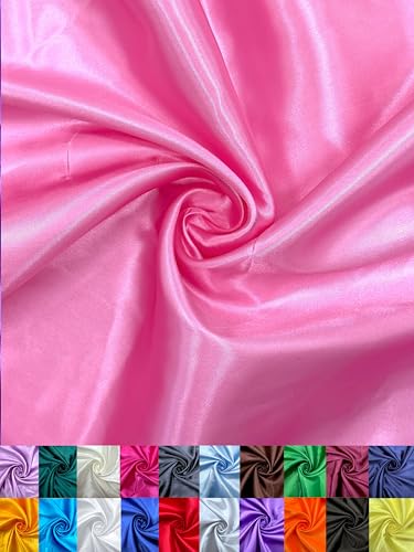 EOVEA - Satin Fabric by The Yard – Smooth Metallic