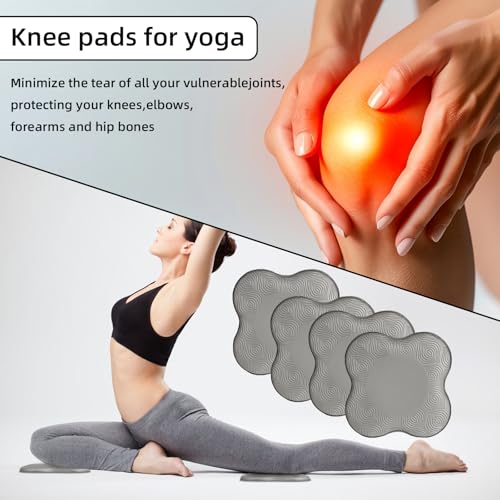 Image of 2-4 Pack Yoga Knee Pads, TPE Cushion for Pilates Exercise