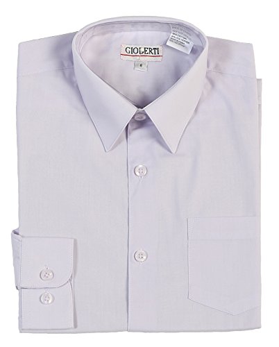 Image of Gioberti Boys Long Sleeve Solid Dress Shirt