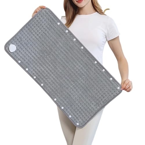 Almohadilla eléctrica de 24x12 pulgadas con ajuste de temperatura y calor uniforme para el cuerpo 8