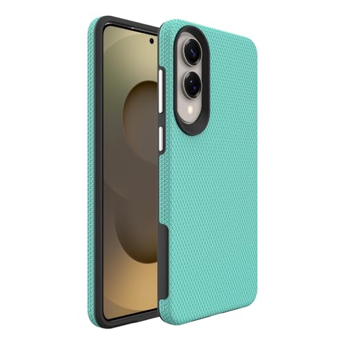 Image of NOXO Ultra-Hybrid Triangle Back Case Cover for Samsung Galaxy S25 Edge, | Shockproof Design | Camera Protection | Soft TPU & Rugged PC | Bumper Case Cover for Samsung S25 Edge, (Mint Grean)
