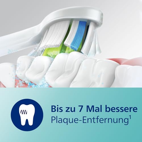 Philips Sonicare ProtectiveClean 4500 elektrische Zahnbürste, Schallzahnbürste mit 2 Putzmodi, Clean und White, Drucksensor, Timer und Reiseetui, Weiß, Modell HX6839/28 – Bild 5
