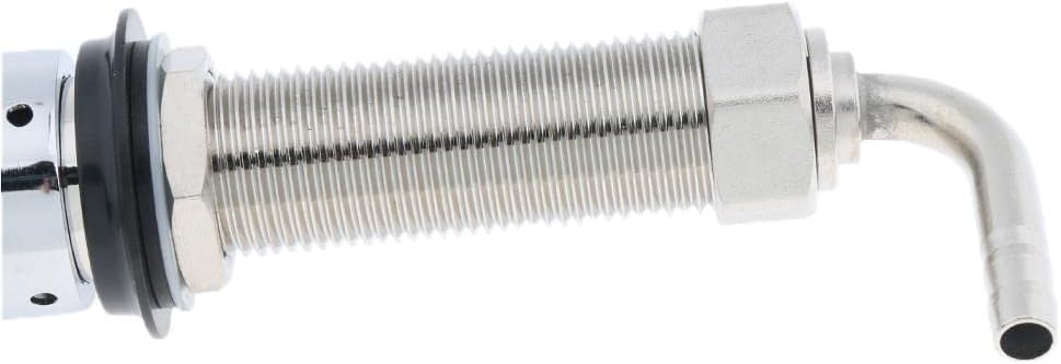 Adjustable 95mm Draft Beer Faucet with Long Shank, Smooth Stainless Steel Control Lever, Suitable for Keg Tap Bar Dispense, Home Brewing and More