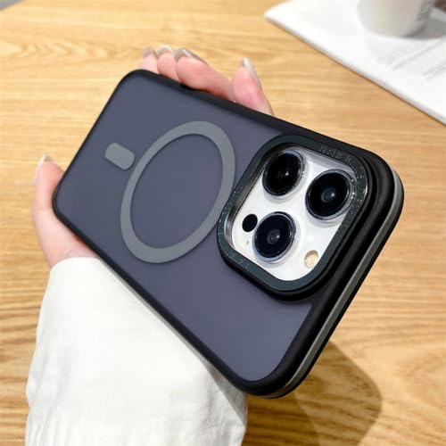 Étui de charge magnétique gris pour iPhone 15 Pro Max