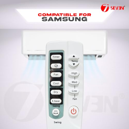 Image of 7SEVEN Compatible Samsung Ac Remote Original ARC-770 DB93-03027Q Model 5 of Split and Window Air Conditioner Suitable for 1 1.5 2 Ton Samsung ac - Match Exactly with Existing Model Remote Control