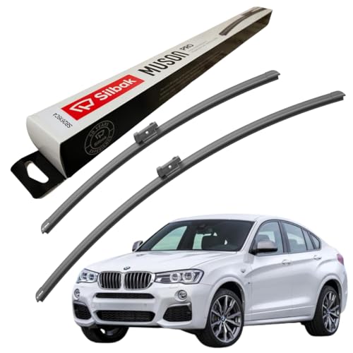 Silbak Windscreen Wipers, fits for BMW X4 (2018 ONWARDS) Front Wiper Blades, 650mm/500mm