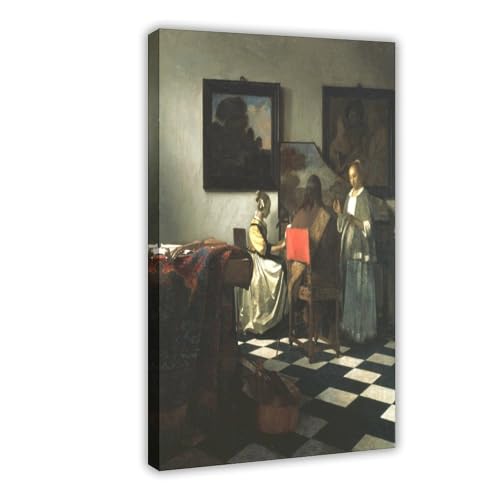 The Concert by Johannes Vermeer habillez vos murs vides avec cette toile prête à poser