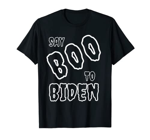 Say Boo To Biden Disfraz de Halloween Anti-Biden Impeach 46 Tee Camiseta